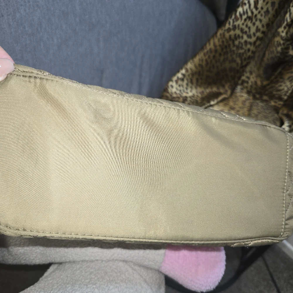 Calvin Klein Quilted Drab Olive Green Tote Bag - Picture 6 of 10